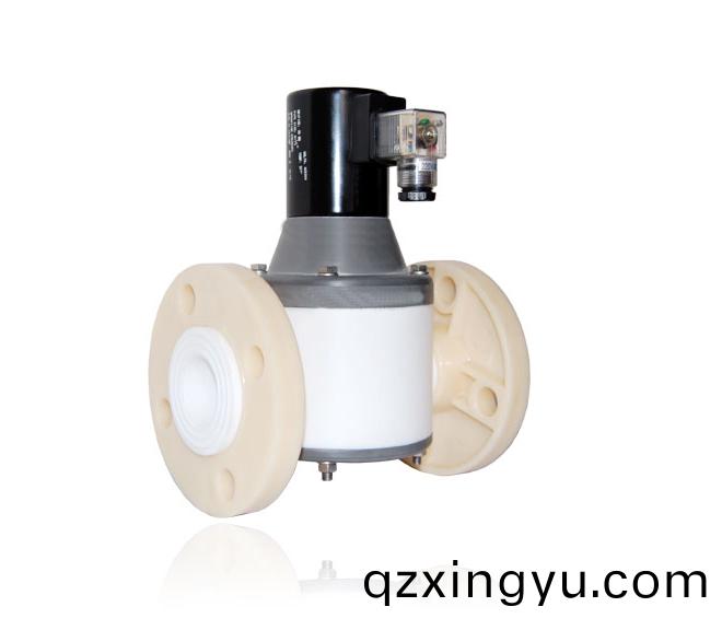 进(jin)口法(fa)兰聚(ju)四(si)氟(fu)电(dian)磁(ci)阀(fa)