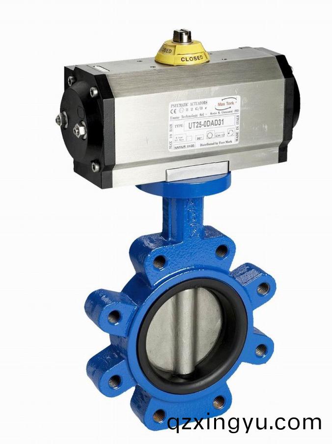 进(jin)口(kou)气动对(dui)夹(jia)式软密(mi)封(feng)蝶(die)阀