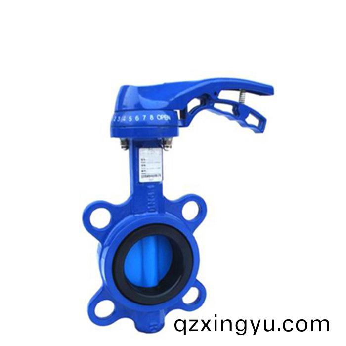 进口手柄(bing)对(dui)夹式(shi)蝶(die)阀(fa)