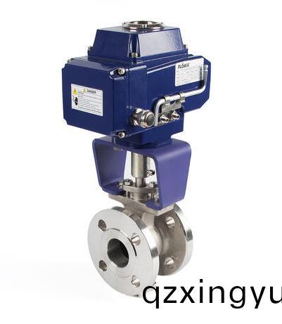 进口电动V型调(diao)节球(qiu)阀(fa)