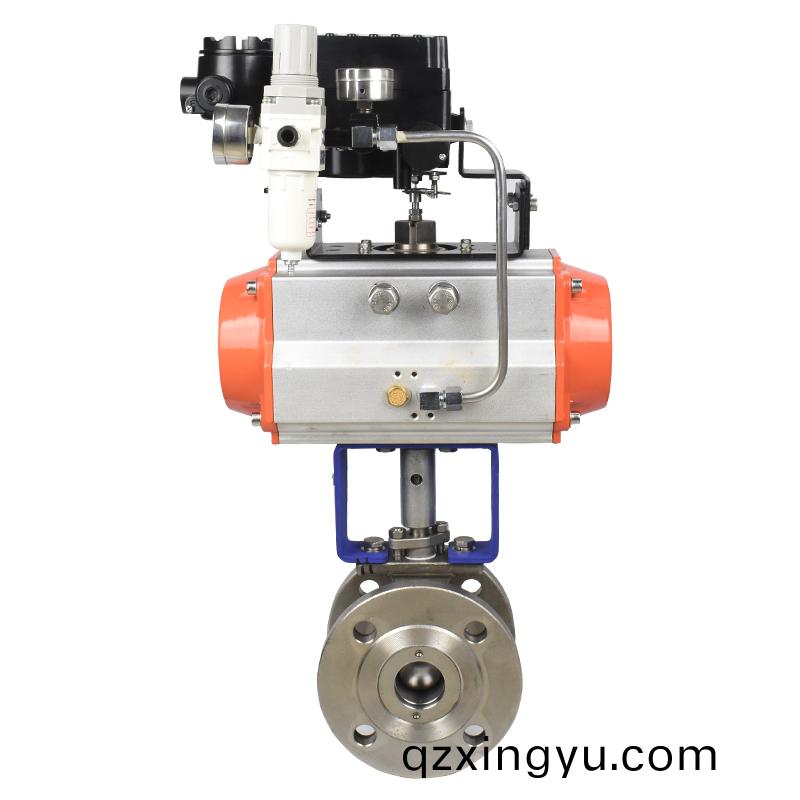 进(jin)口(kou)气动V型(xing)调(diao)节(jie)球(qiu)阀
