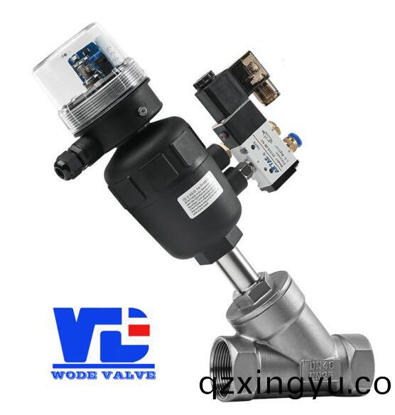 进口(kou)阀(fa)位(wei)反(fan)馈气动角座(zuo)阀(fa)