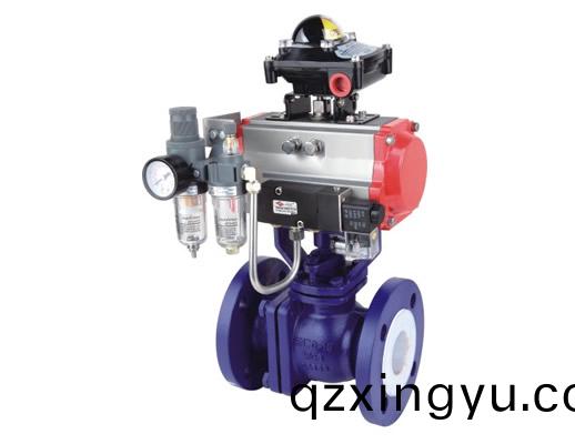 进口(kou)气(qi)动单作(zuo)用衬氟(fu)球阀