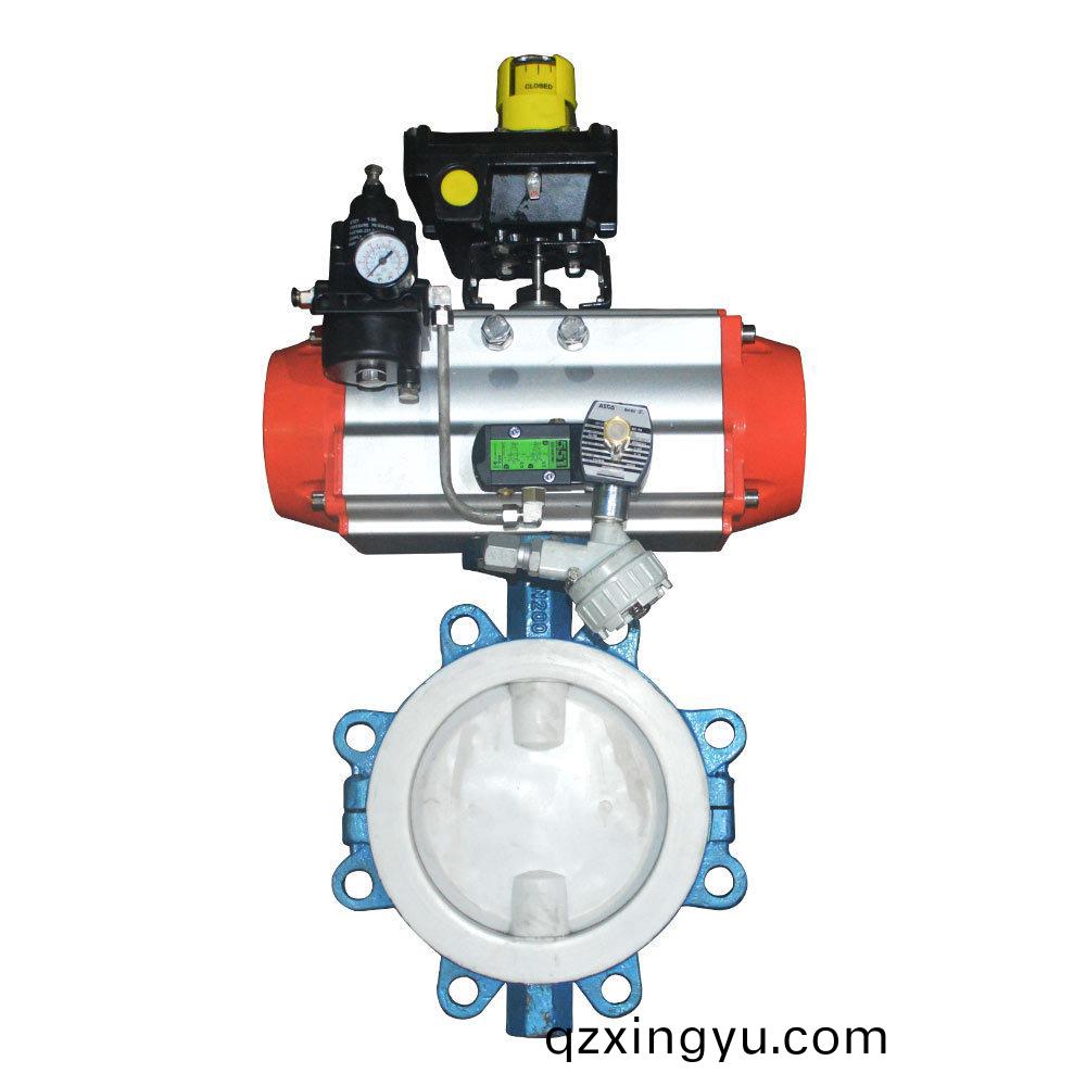 进口(kou)气动(dong)衬(chen)氟调节蝶阀