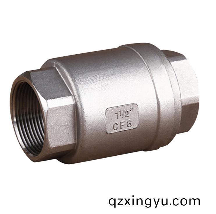 进口不锈钢(gang)立(li)式弹簧(huang)止回阀(fa)